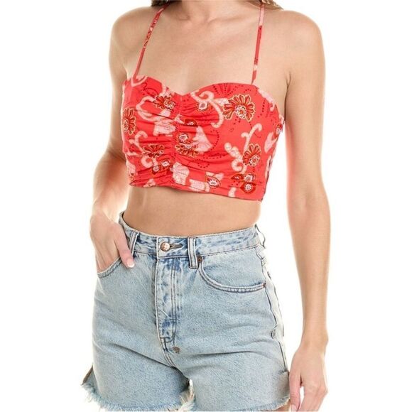 A.L.C NWT Arit Floral Cotton crop top in Calla Multi Size 2 MRSP $295 - Picture 2 of 8
